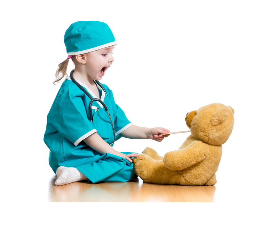 blog image girls playing doctors with teddy